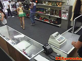 spy cam catches girlfriend's pussy pounded for pawn cash