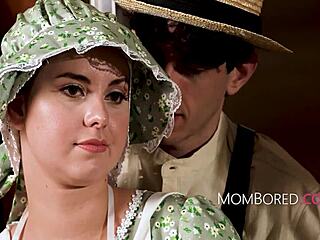 Chubby milf volunteers her huge pussy for young guys