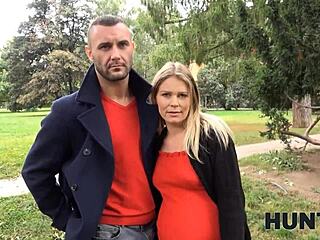 Pregnant Redhead Milf Tempted By Cash For Intense Pussy Drilling