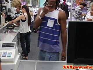 spy cam catches girlfriend's pussy pounded for pawn cash