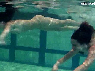 ivetta, katka and barbara dive into hot underwater lesbian pussy play