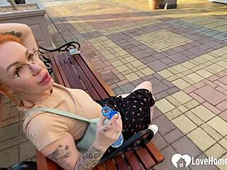 I Spot This Redhead Babe And Pound Her Tight Holes In A Public Toilet Pickup