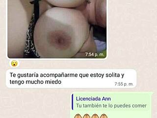 mi madrastra teases me on whatsapp then rips clothes for wet pussy play