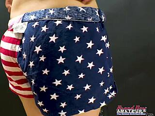 Inked Sabrina Fingers Dripping Pussy Then Gulps Juicy Cock