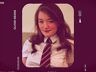 pov girlfriend deepthroats your cock christmas swallow