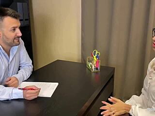 Slutty Wife Swallows Cum Facial for Office Job Promotion!