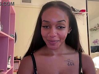 Lily Starfire, how deep can that oiled ebony ass go?