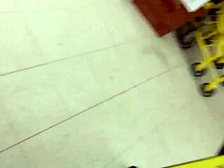 hidden cam catches two moms shopping with sneaky glances