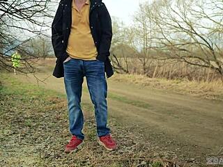 No Risk Exhibitionist Stranger Pantyhose Forest Deepthroat Cum Xsanyany