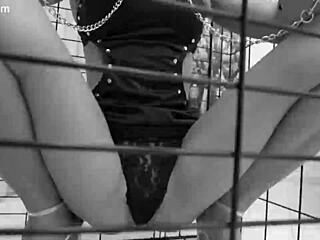 caged slut rebecca volpetti gaping assfucked 4on1 double