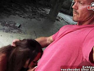 hey, picked up this sexy german latina milf on erocom date for outdoor tits fuck!