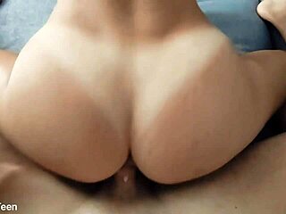 Brazilian Cowgirl Rides COCK then Takes Jizz on Ass