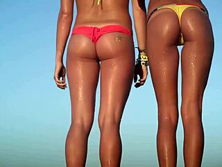 Sexy slow-motion surf models tease in 1000fps