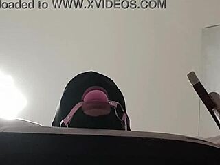 blindfolded milf tied up takes cock in mouth pussy ass