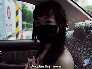 first-time chinese yuli moans bent over as shaved pussy gets fucked doggystyle