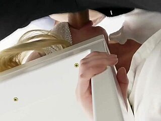 damn this blonde milf's addicted to monster cock gaping her ass hardcore