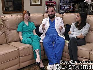 Ditria Rose sucks cock eats pussy in pov