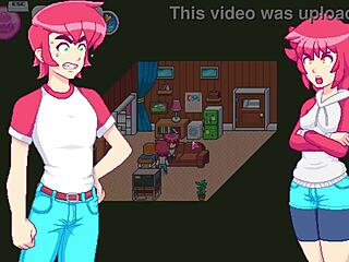 step sister DROPS towel as redhead SHOWER adventure unfolds