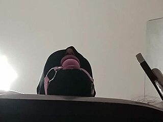 blindfolded milf tied up takes cock in mouth pussy ass