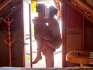 I'm pounding young Mexican pussy on the beach loving her public screams