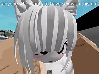 Beskeden Roblox-pige knepper sensuelt offentligt i Brookhaven