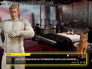 Android girl takes doggy style pounding from stray owner