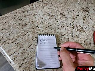 PervyMother mommy drills big tits for viral kitchen fame