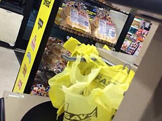 hidden cam catches two moms shopping with sneaky glances