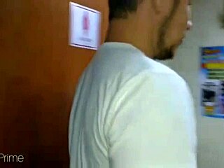 prime muse fucks stud in bathroom with huge cock