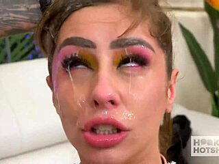 damn tommy king, that cock-hungry ass whore takes monster deep with sloppy rimjobs!