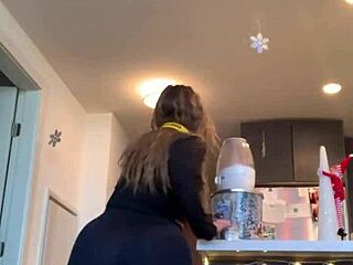 Pawg's Ass Stretches Ripped Pants Revealing Huge Tits And Curves