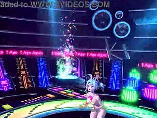 hatsune miku's nude mod bunny costume reveals massive tits and juicy ass in diva project glory