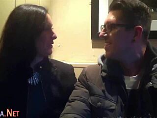 mature milf in stockings blows huge cock classy