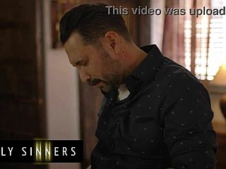 ashley lane so horny in bed... tommy fills her pussy sideways deep!