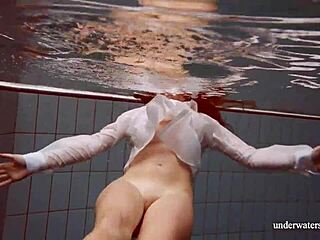 big titted lola swims underwater showing tight pussy 🔥🍑💦