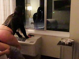 Wearing See-Through Dress in Hotel Turns Into Public Bent-Over Blowjob and Doggy Fuck!