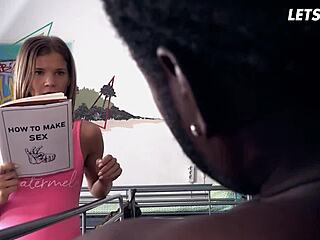 sarah kay tests her skills on perfect bbc horny hostel ride