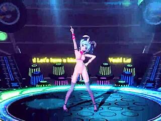 hatsune miku's nude mod bunny costume reveals massive tits and juicy ass in diva project glory