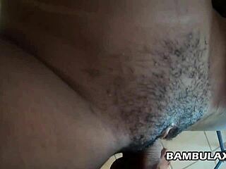 i'm gettin creampied pov style by that bwc stretchin my hairy ebony cunt interracial.