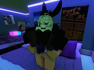 i finally fucked my sexy femboy bunny in that tight outfit... so hot!