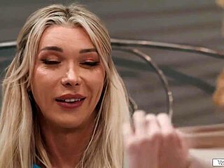 Aubrey Kate fucks hot roommate Ashley Lane in dorm