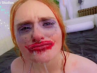 pixie bell gags on vom-cock then takes anal wrecking and swallows every drop