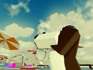 Big Ass Beach Bitch Creampied Hard by Black Bull Cock