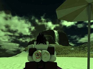 Big Ass Beach Bitch Creampied Hard by Black Bull Cock