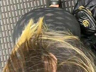 Wearing See-Through Dress in Hotel Turns Into Public Bent-Over Blowjob and Doggy Fuck!