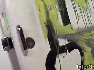 Pornstar Karma May Blows Black Cocks In Gloryhole