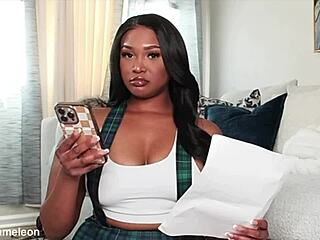 schoolgirl roleplay humiliates small penis in sex ed project