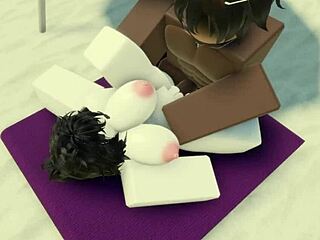 Big Ass Beach Bitch Creampied Hard by Black Bull Cock