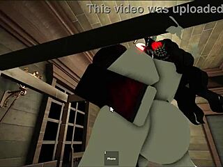 Cosplay girl almost creampied by masked anal fucker!