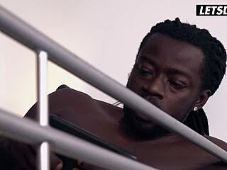 sarah kay tests her skills on perfect bbc horny hostel ride